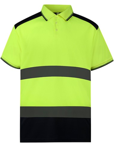 YOK-HVJ220-Hi-Vis Two-Tone Polo